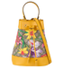 Ophidia Flora Bucket Bag, &pound;550, Handbags, Yellow, Canvas, Front view